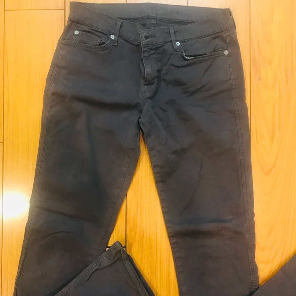 7 for all mankind -bootcut charcoal jeans
